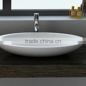 Sanitary Ware China Acrylic Solid Surface Wash Basin, Aritificial Stone Solid Surface Acrylic Wall Hang Wash Basins thumbnail-6
