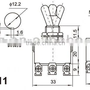 Sub Miniature Rocker Switch,15A 250V Different Types of Guitar Rocker Switches thumbnail-2