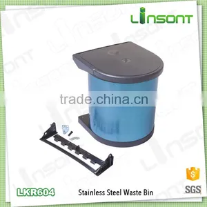 Durable Stainless Steel Waste Bin Kitchen Accessories Trash Can thumbnail-1