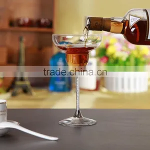 Stocked,Eco-Friendly Feature and Glass Drinkware Type Diamond Shaped Whisky Glass Gold Color Stem Using Wendding thumbnail-1