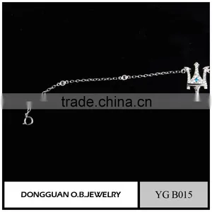 AAA Clear Stone Women Bracelet Cheap Price Fashion Silver Ladies Bracelet Models thumbnail-3