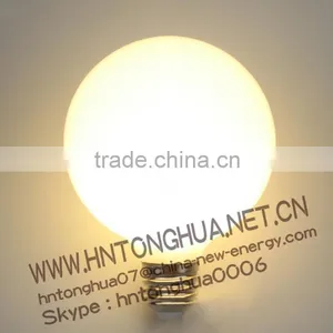 220V 6W White Glass Shell LED G95 Globe Light Bulb thumbnail-2