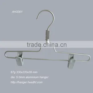 Our HEAD Aluminum Light Silver Clip Hanger for Pants/trouers/bottom/skirt thumbnail-1