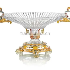 RORO Roman Holiday Enamel Crystal Glass Fruit Holder thumbnail-1