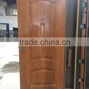 Baodu Brand Safety Front Entry Steel Doors for Sale Cheap Security Door thumbnail-4