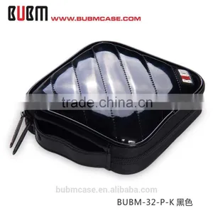 Black BUBM 32 Capacity PU Leather Cover CD Case CD Box DVD Case CD-ROM Holder Car Disc Case thumbnail-2