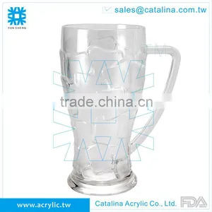 Simple Clear Acrylic 300ml Beer Mug thumbnail-3