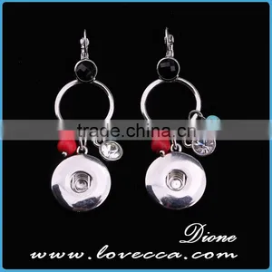Hot 2015 New Product Jewelry Wholesale Fashion Crystal Silver Chrismas Earrings for Party thumbnail-3
