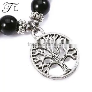 Stainless Steel and Natural Stone Beads Bracelet Men Jewelry Bracelet thumbnail-3