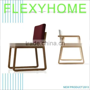 Classic Design Wooden and Fabric Cusion Mono Chair thumbnail-1