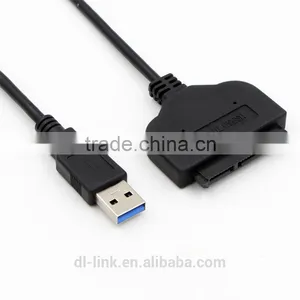 USB 3.0 to SATA 3.0 22 Pin 2.5 Hard Disk Drive SSD Adapter thumbnail-1