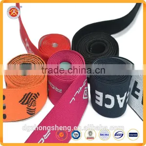 Custom Logo Printing Polyester Woven Elastic Bands Webbing For Underwear thumbnail-6