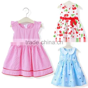 Custom Fashion 100%cotton Baby Cloth Girls Summer Dress thumbnail-1
