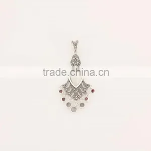 92.5 Silver Jewelry Dress Pendant Sterling Silver Necklace Jewelry thumbnail-3