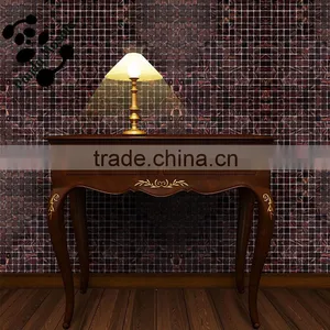 SMH06 Kitchen Wall Tiling Beautiful Mosaic Patterns Gold Line Wall Mosaic thumbnail-2