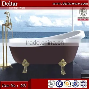 Sanitary Ware Bathtub Price, Claw Foot Coffee Color Bathtub Indoor Bath Tub, Acylic Royal Bathtub thumbnail-2