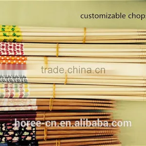 Chinese Round Bamboo Reusable Chopsticks With Pattern thumbnail-6