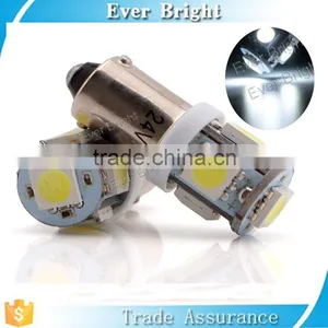 Super Bright 24v Ba9s 2-B 257 5050 5SMD Car LED License Plate Lights Map Dome Light thumbnail-3