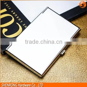 Business Card Use Silver and Golden Stainless Steel Metal Card Holder With Polished Surface and Engraving Logo thumbnail-2