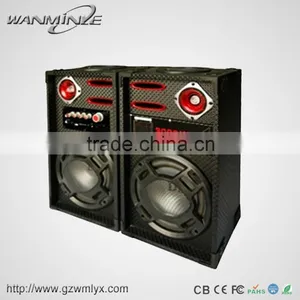 8inch Sound Bar Speaker Price Wood Dj Speaker Sound System With Light thumbnail-1