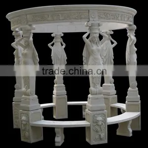 Europe Outdoor Gazebo Column Gazebo With Round Metal Roof Gazebo thumbnail-1