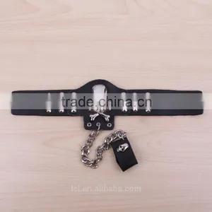 New Trend Fashion Imitation Jewelry Halloween Decoration Punk Skull Bracelet Bullet Leather Bracelet for Man Hip Pop thumbnail-4