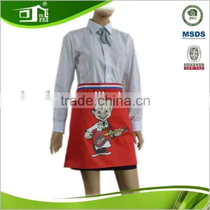 Red Cartoon Bartender Waiter Half Waist Apron thumbnail-1
