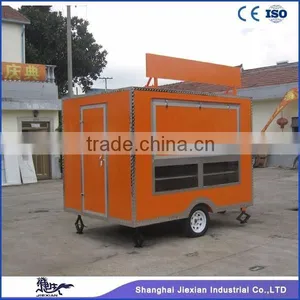JX-FS280 Square Type Food Caravan Trailer Fast Food Trailer for Sale thumbnail-1