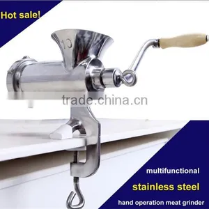 Hot Sale Stainless Steel Manual Meat Grinder Meat Mincer Machine thumbnail-1