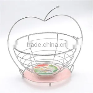 Metal Wire Fruit Basket With Stand thumbnail-4