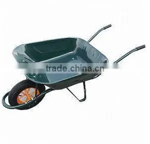 WB6400 Green Color Air Wheel Wheelbarrow Wholesale for Construction thumbnail-1