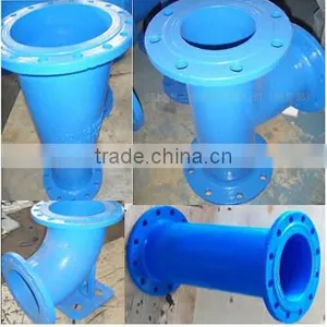 Iron Casting Tee With Loose Flange DN80 thumbnail-2