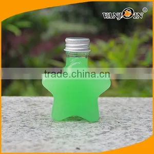 Star Shape Cold Press Juice Bottles With Metalized Cap thumbnail-1