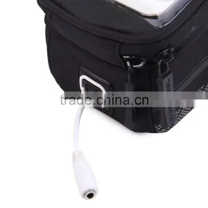Roswheel Bicycle Mobile Phone Pouch Storage Bag 5.2/5.7inch Touch Screen Frame Front Tube Bicycle Bags thumbnail-3
