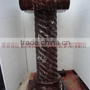 RED ZEBRA MARBLE PEDESTALS thumbnail-3