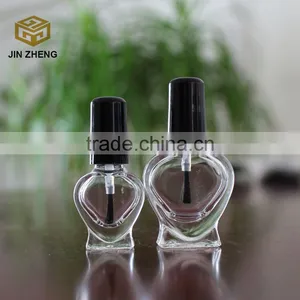 2015 Hot Selling Heart Shape 5ml 8ml Empty Nail Polish Glass Bottle thumbnail-1