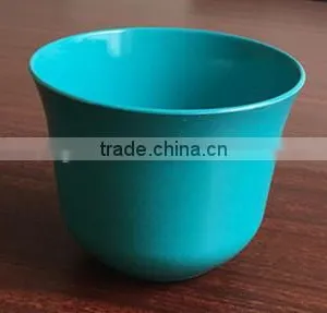 Biodegradable Turquoise Bamboo Fiber Flower Pot thumbnail-3