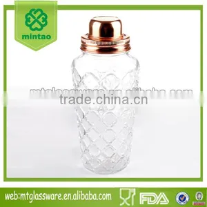 30oz Machine Made Glass Bottle Decorative Jars Mix Glass Electroplate Lid Shaker thumbnail-2