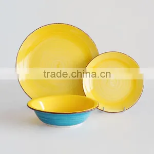Stoneware Hand Painting Dinner Set,18pcs Ceramic Dinnerware Set With Hand Painting,hand Painted Ceramic Dinnerware Set thumbnail-1