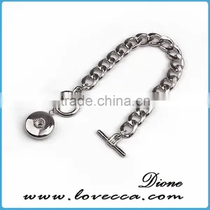2016 New Designs Snap Jewelry Fashion Chain Design Snap Button Bracelet thumbnail-3
