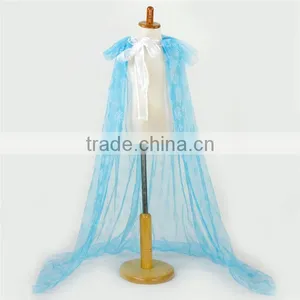 New Arrival Candy Color Snowflake Custom Cutting Baby Girl Evening Dress Cape thumbnail-2