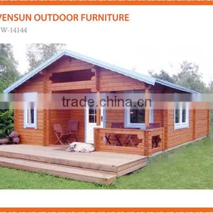 Wholesale Price Russian Prefabricated Canadian Spruce Log Cabin Wooden House 120 Sqm thumbnail-1