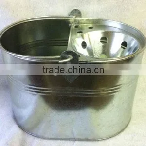 Galvanized Metal Cleaning Mop Bucket thumbnail-2