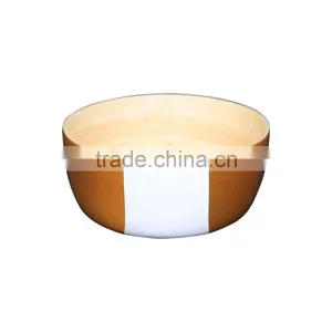 Lacquer Bamboo Salad Bowls, Spun Bamboo Bowls thumbnail-3