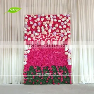 GNW FLW1605001-M Wholesale Artificial Flower Wall for Wedding Backdrop Design thumbnail-1