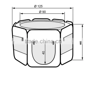 462716 190T Polyester With PVC Coating Folding Pet Tent Playpen Dog Fence Puppy Kennel Folding Exercise Play thumbnail-3