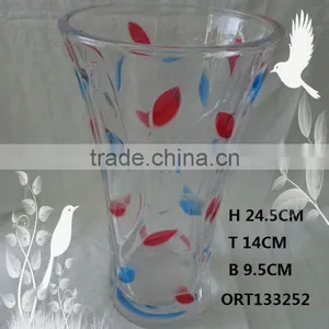 Decorative Table Glass Vase, Customized Art Flower Vase thumbnail-1