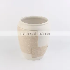 Cream-colored Elegant Hand-painted Ceramic Bathroom Accessories Home Decoration thumbnail-2