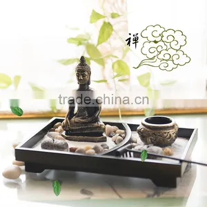 Fengshui Resin Buddha Zen Decorative Tealight Candle Holder thumbnail-1
