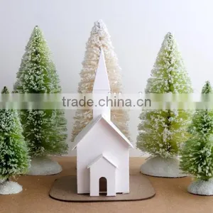 DIY Putz Church Ornament Kit Christmas Decoration thumbnail-1